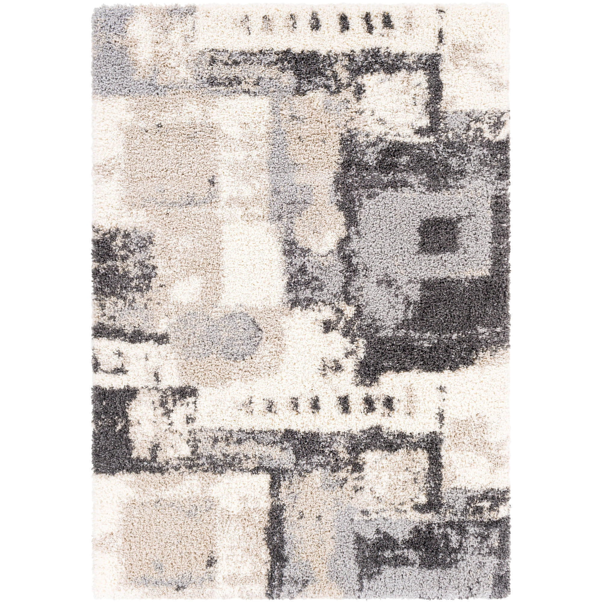 Free Shipping! Artistic Weavers Eskimo Shag Gray 6'7 x 9' Modern ...