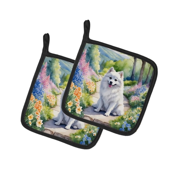 Eskimo Spring Garden Pair of Pot Holders 7.5 in x 7.5 in