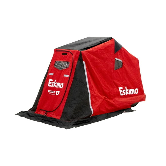 Eskimo Wide 1 Thermal, Sled Ice Fishing Shelter, Insulated, Red, One Person, 41350