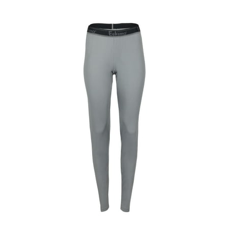 Eskimo Women's Midweight Baselayer Pants, Small, Grey, 39340