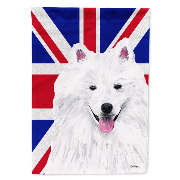Eskimo with English Union Jack British Flag Garden Flag