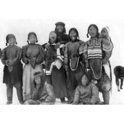 Eskimos, C1913. /Na Group Of Nine Eskimos, Including A Woman With A Baby On Her Back. Photograph, C1913. Poster Print by  (24 x 36)