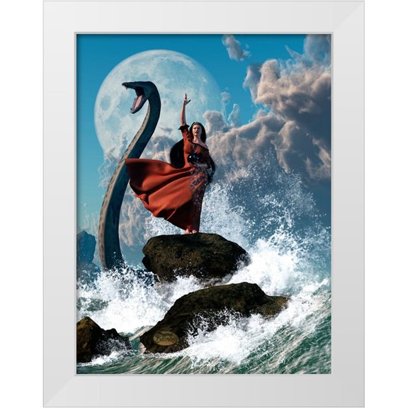 Eskridge, Daniel 12x14 White Modern Wood Framed Museum Art Print Titled - The Sea Witch