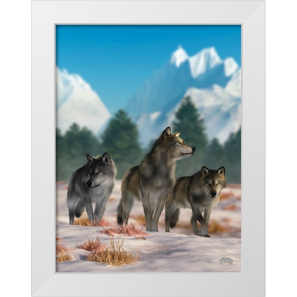 Eskridge, Daniel 12x14 White Modern Wood Framed Museum Art Print Titled