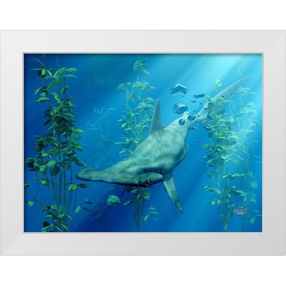Eskridge, Daniel 14x12 White Modern Wood Framed Museum Art Print Titled - Hammerhead Art