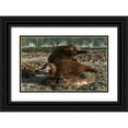 thumbnail image 1 of Eskridge, Daniel 18x13 Black Ornate Wood Framed with Double Matting Museum Art Print Titled - Platypuses, 1 of 4