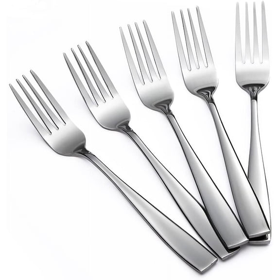 Eslite Staintess Steel Salad Forks Set,6.7-Inch,12-Piece