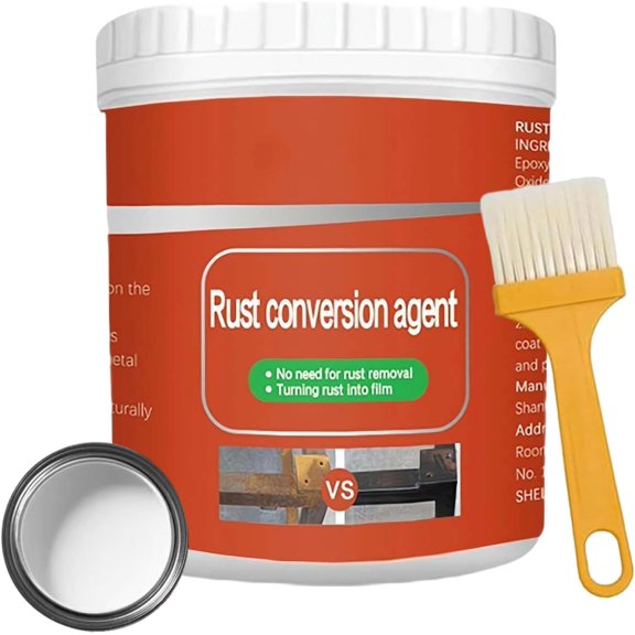 Esmalte Pro Anax Para Metal Oxidado, Rust Remover for Metal, Anti Rust Paint with Brush, Eliminates Oxides from Aluminum, Cast Iron, And Steel (White)