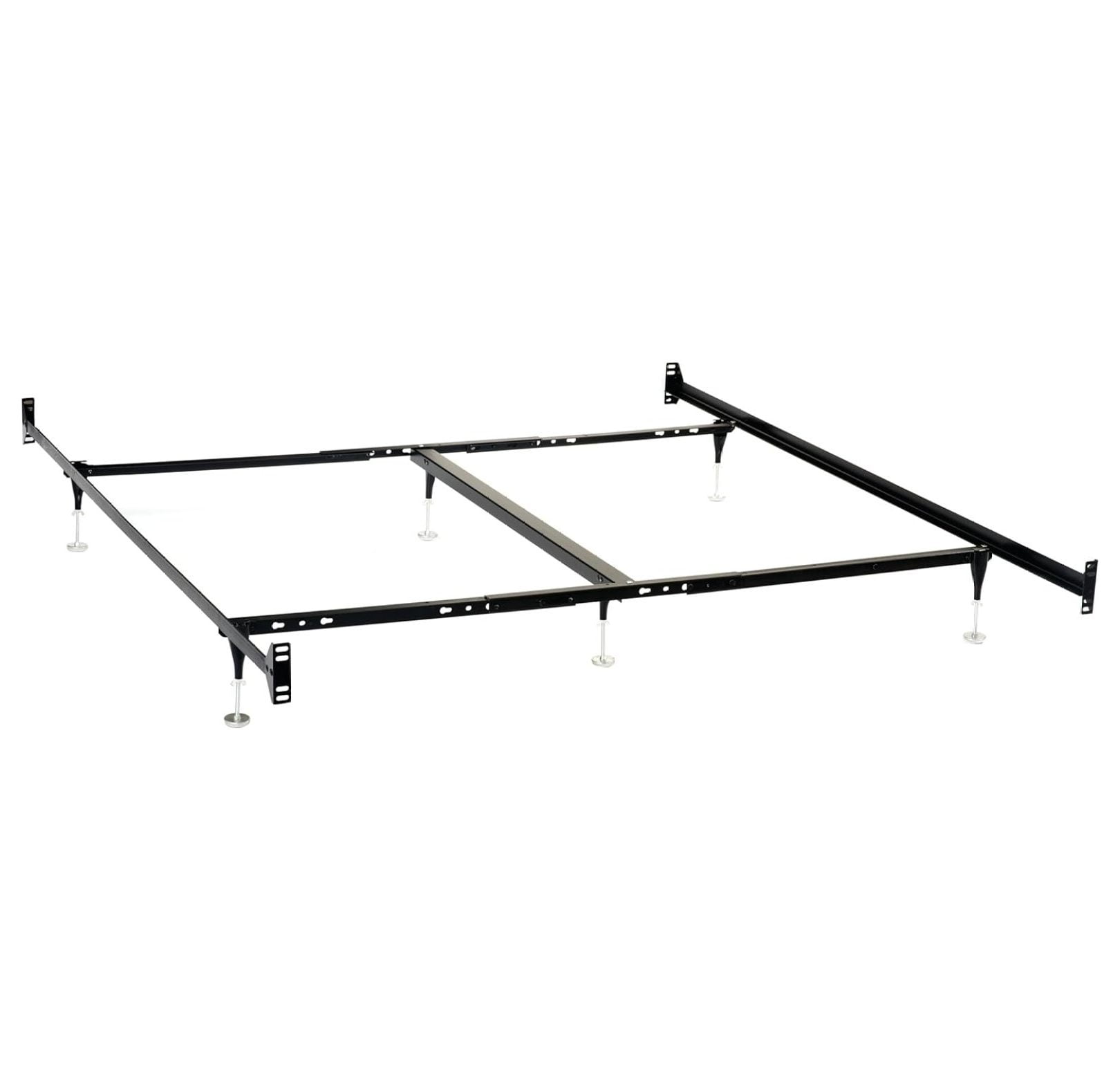 Esme Metal Bed Frame Adjustable 6-Leg Base for Box Spring and Mattress ...