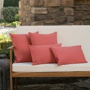 Pillowtex Plush 18'x18' Throw Pillow with Cover-Coral- from