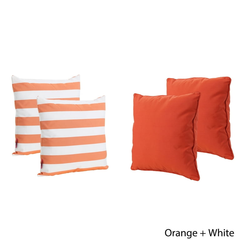 Esme Outdoor Water Resistant Fabric Square Throw Pillow, Set of 2, Grey Esme Outdoor Water Resistant Fabric Square Throw Pillow, Set of 2, Grey