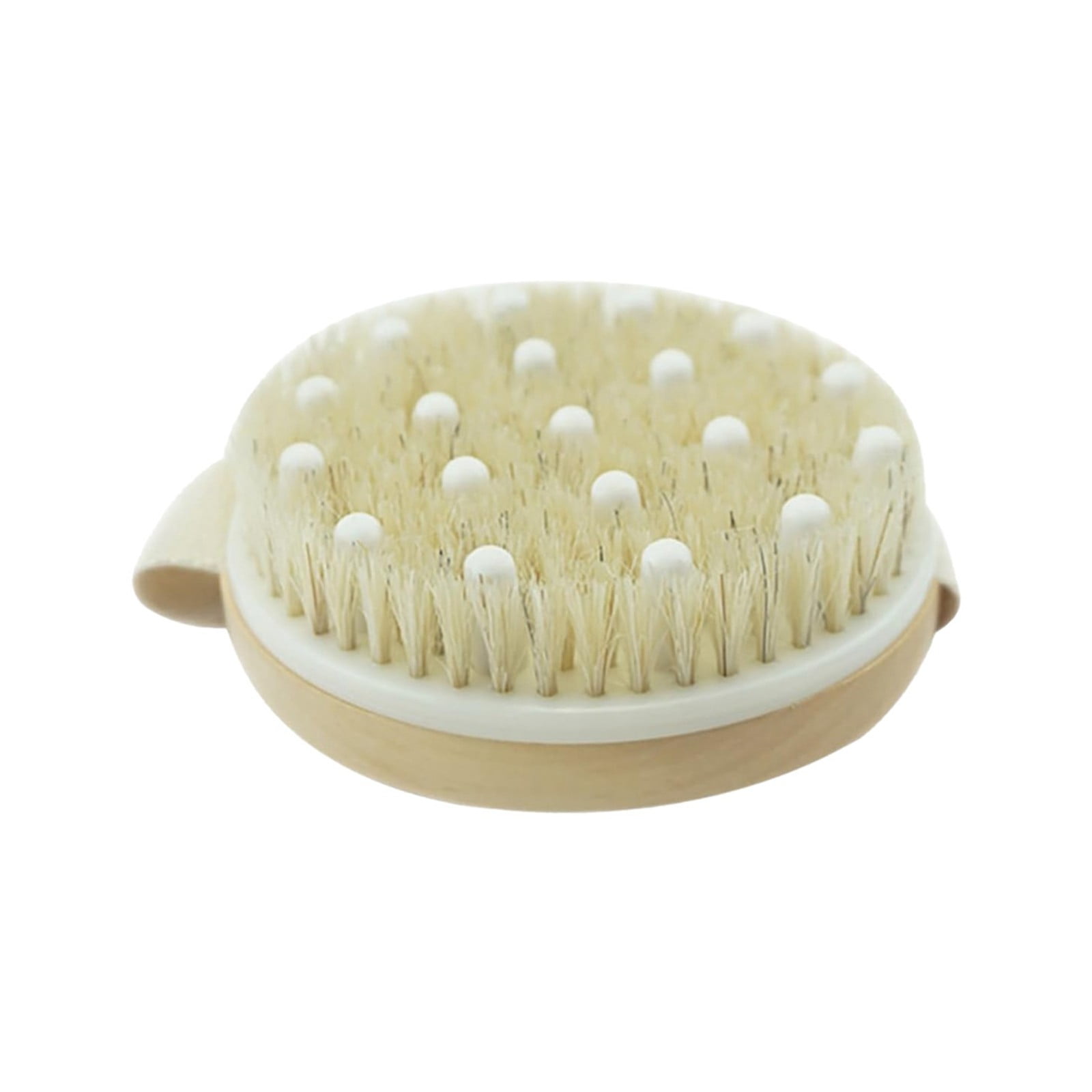 Esmndop Massage Dry Brush Natural Bristles and Massage Nodes Body Bath Brush Round Body Brush ...
