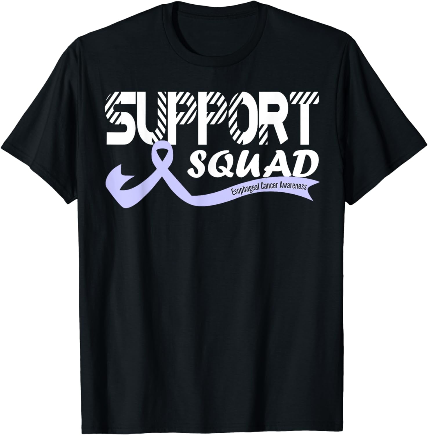 Esophageal Cancer Support Squad Periwinkle Ribbon awareness T-Shirt ...