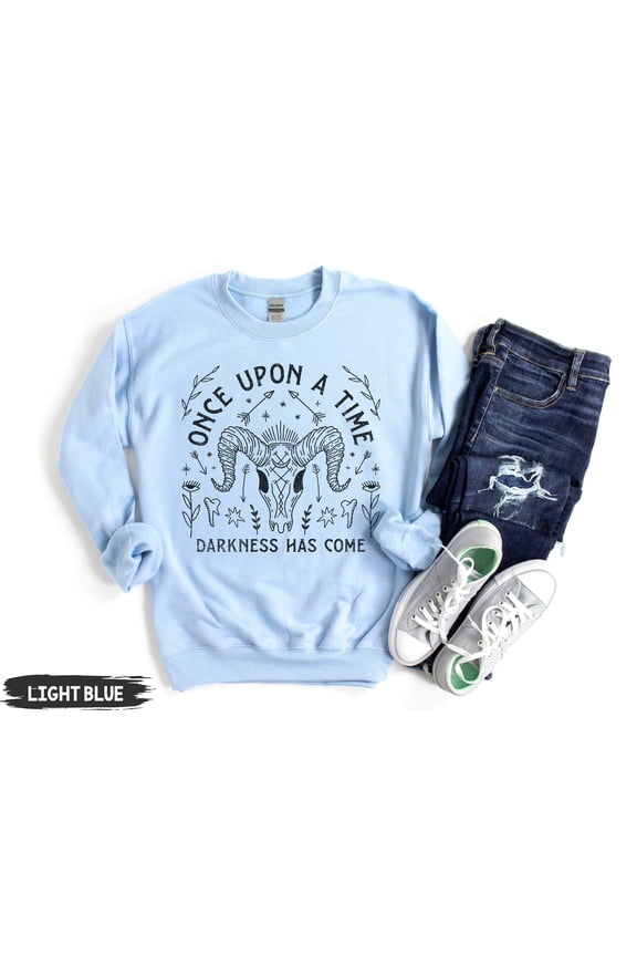 Esoteric T-Shirt Bighorn Ram Skull Shirt Gothic Esoteric Symbols T-Shirt Mystical Dark Boh