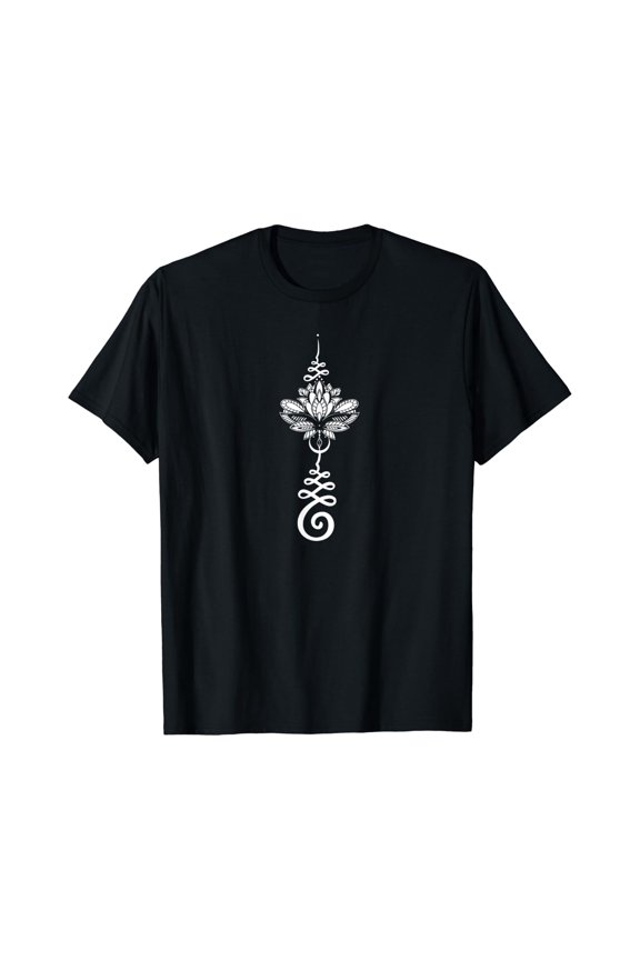Esoteric Unalome Lotus I Cosmic Boho Yoga T-Shirt Size S-5XL