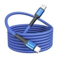 Esoulk 4ft USBC to USBC 30W 3A Fast Charge/Data Sync Nylon Braided