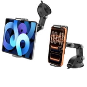 Esoulk Car Tablet Mount Holder, Windshield & Dashboard Suction Mount, 360° Rotating for iPad, Tablet & Smartphone