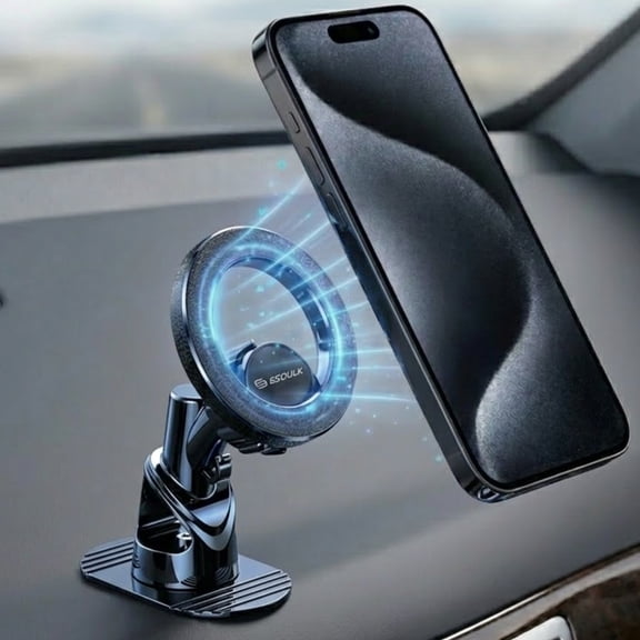 Esoulk Magnetic Car Mount Phone Holder with 360 Rotation  Sleek, Secure, and Effortlessly Adjustable