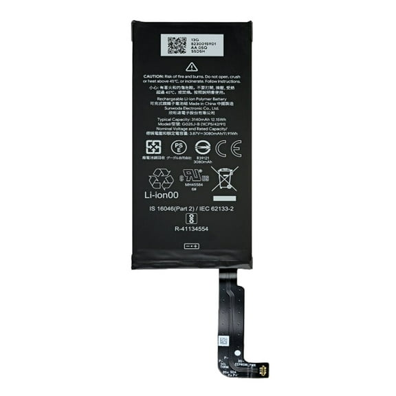 Esource Parts Replacement Battery G025J-B 3080 mAh for Google Pixel 4a