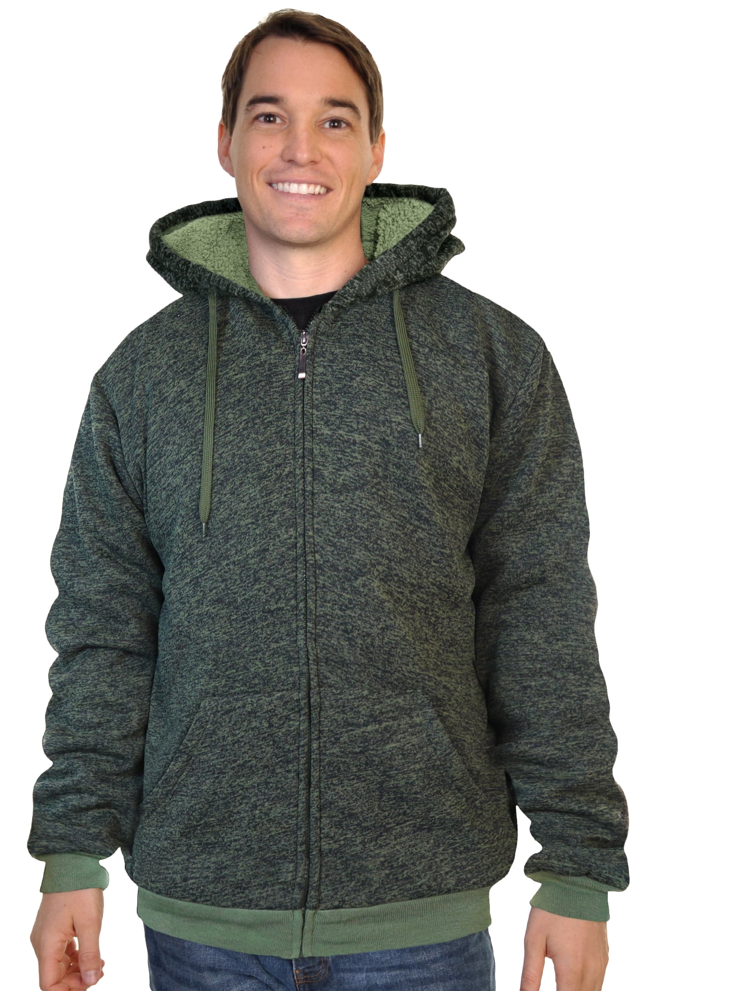 Espada Menswear Full Zip Sherpa Lined Hoodie Jacket 1 Pack