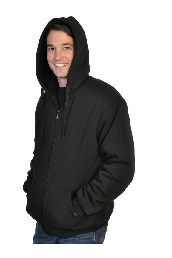Full-Zip Sherpa-Lined Hoodie Jacket