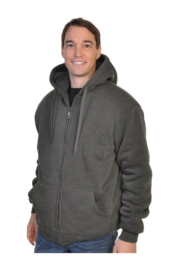 Full-Zip Sherpa-Lined Hoodie Jacket
