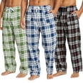 thumbnail image 1 of Espada Menswear Men's COZY Flannel Pajama Pants (3-Pack), 1 of 7