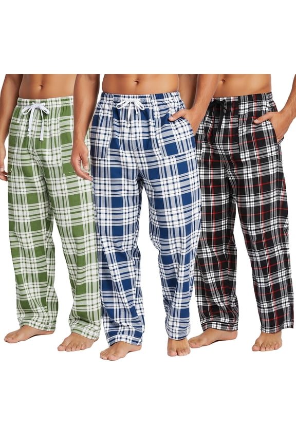 Men's COZY Flannel Pajama Pants (3-Pack)