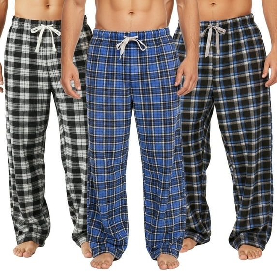 Espada Menswear Men's COZY Fleece Pajama Pants (3-Pack)