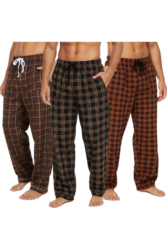 Men's COZY Fleece Pajama Pants (3-Pack)