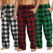 ESPADA MENSWEAR Men's COZY Fleece Pajama Pants (3-Pack)