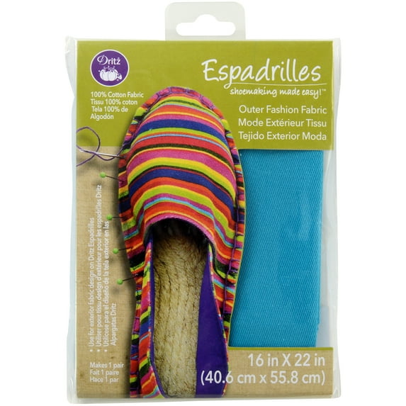 Espadrille Basic Outer Fabric, 16" x 22"