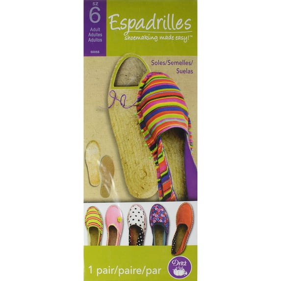 Espadrille Soles - Adult-Size 6