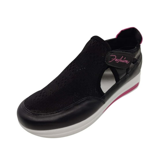 Women's Slip on Loafers Fashion Canvas Sneakers Comfort Platform Mesh Sport Running Tennis Walking Shoes