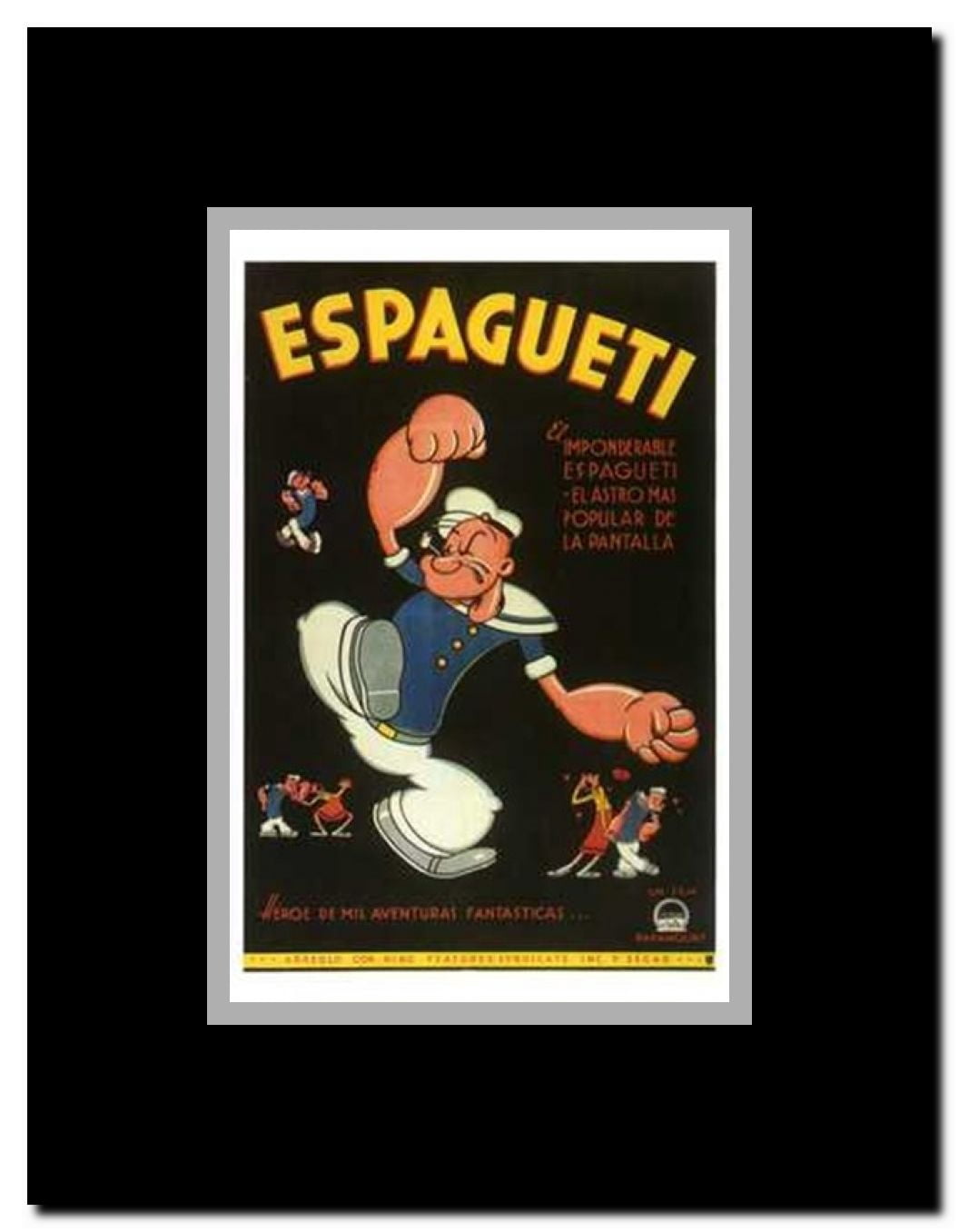 Espagueti Framed Movie Poster