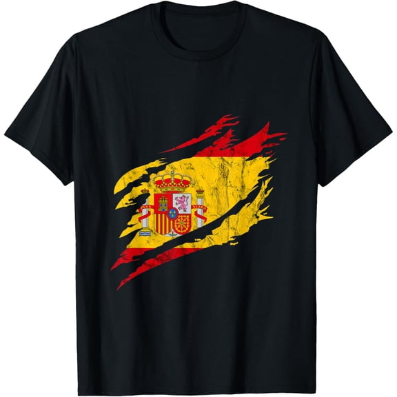 Espana Spain Heroic Vintage Spanish Roots Spanish Flag T-Shirt mens t shirt，black，women，funny，misfits，men，journey