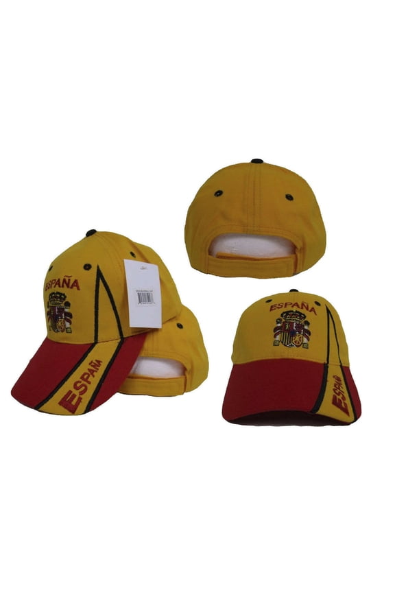 Espana Spain Spanish Yellow and Red Baseball Hat Cap 3D embroidered (RUFF)