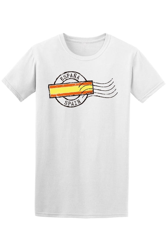 Espana Spain Square Flag T-Shirt Men -Image by Shutterstock, Male Small