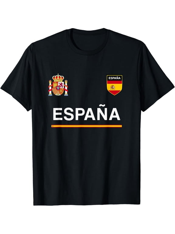 Espana Sport/Soccer Jersey Tee Flag Football, Madrid T-Shirt mens t hirt men,black,women,misfits,journey ,boys