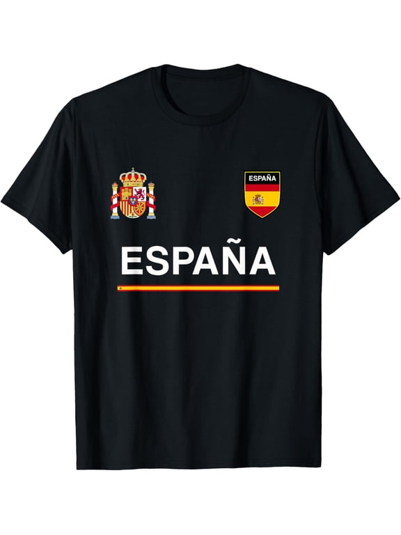 t-shirt Espana Sport/Soccer Jersey Tee Flag Football Madrid T-Shirt mens t shirtblackwomenfunnymisfitsmenjourney