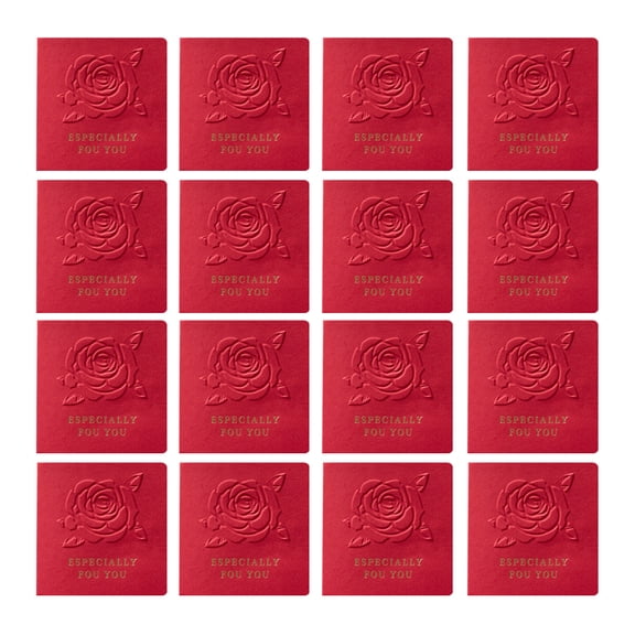 Especially For You Cards, Elegant Fold Over Greetings For Wedding, Christmas, Valentine’S, Anniversary, 50 Sheet - red