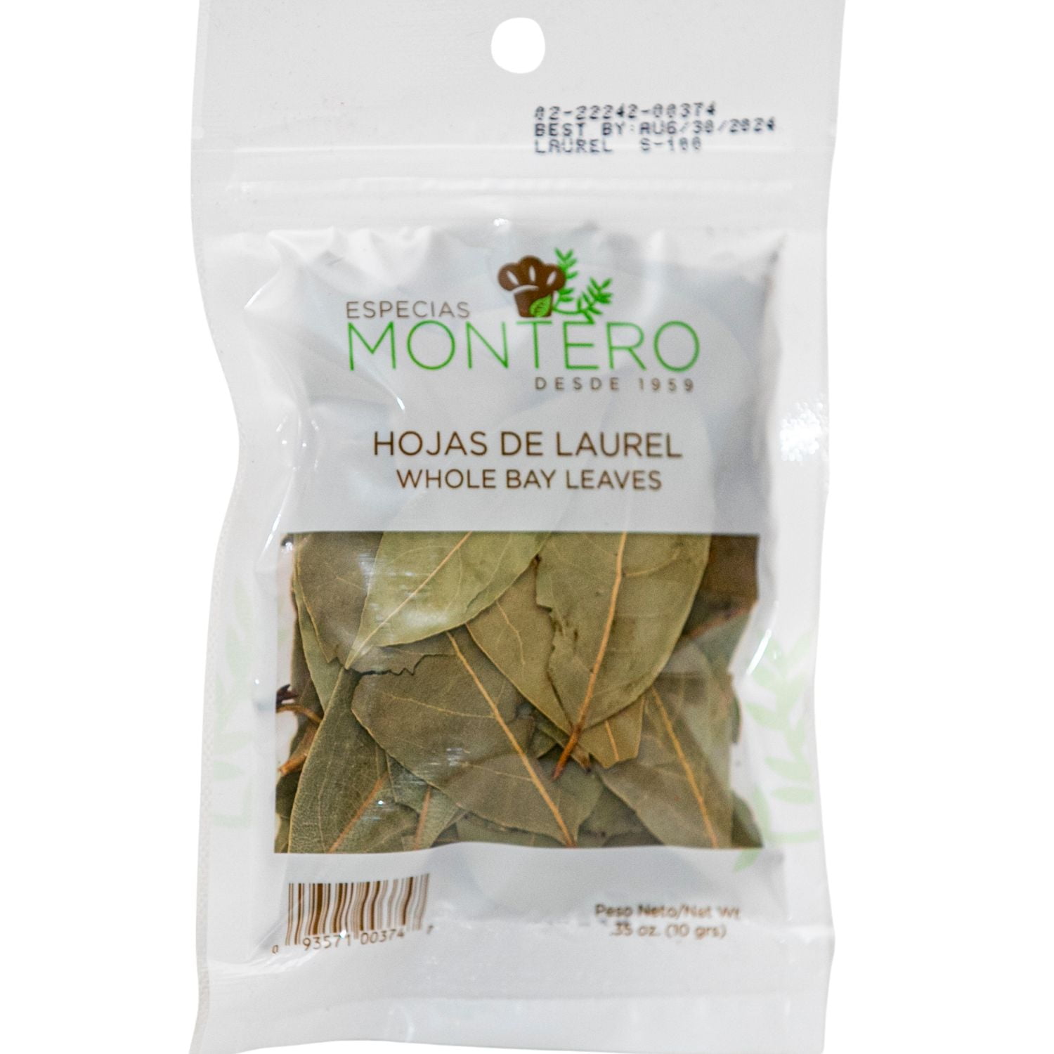 Hojas de Laurel, Especias Montero, Kosher, Single Pieces, 10grs, Single Item