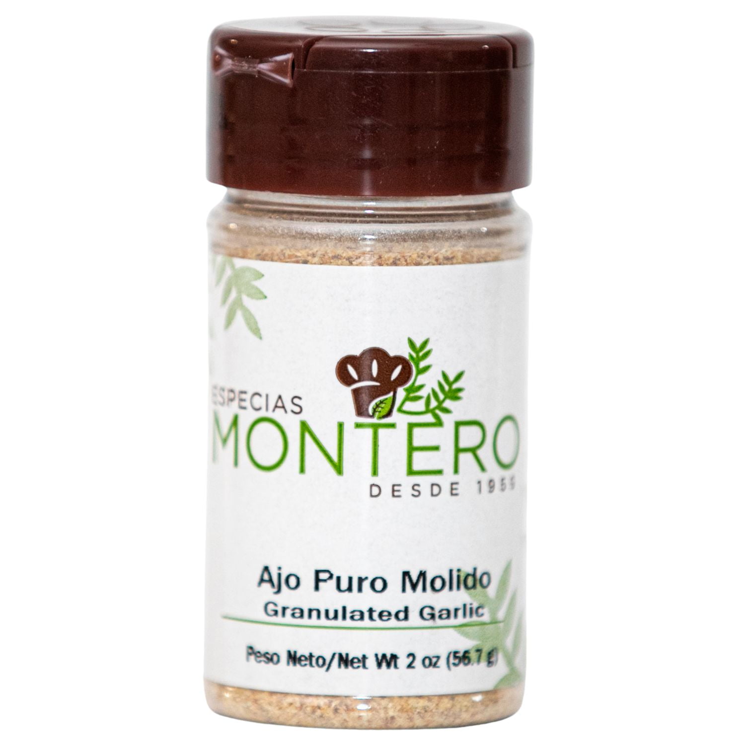 Ajo Puro Molido, Especias Montero, Granulated Garlic, 2 oz, Single Item