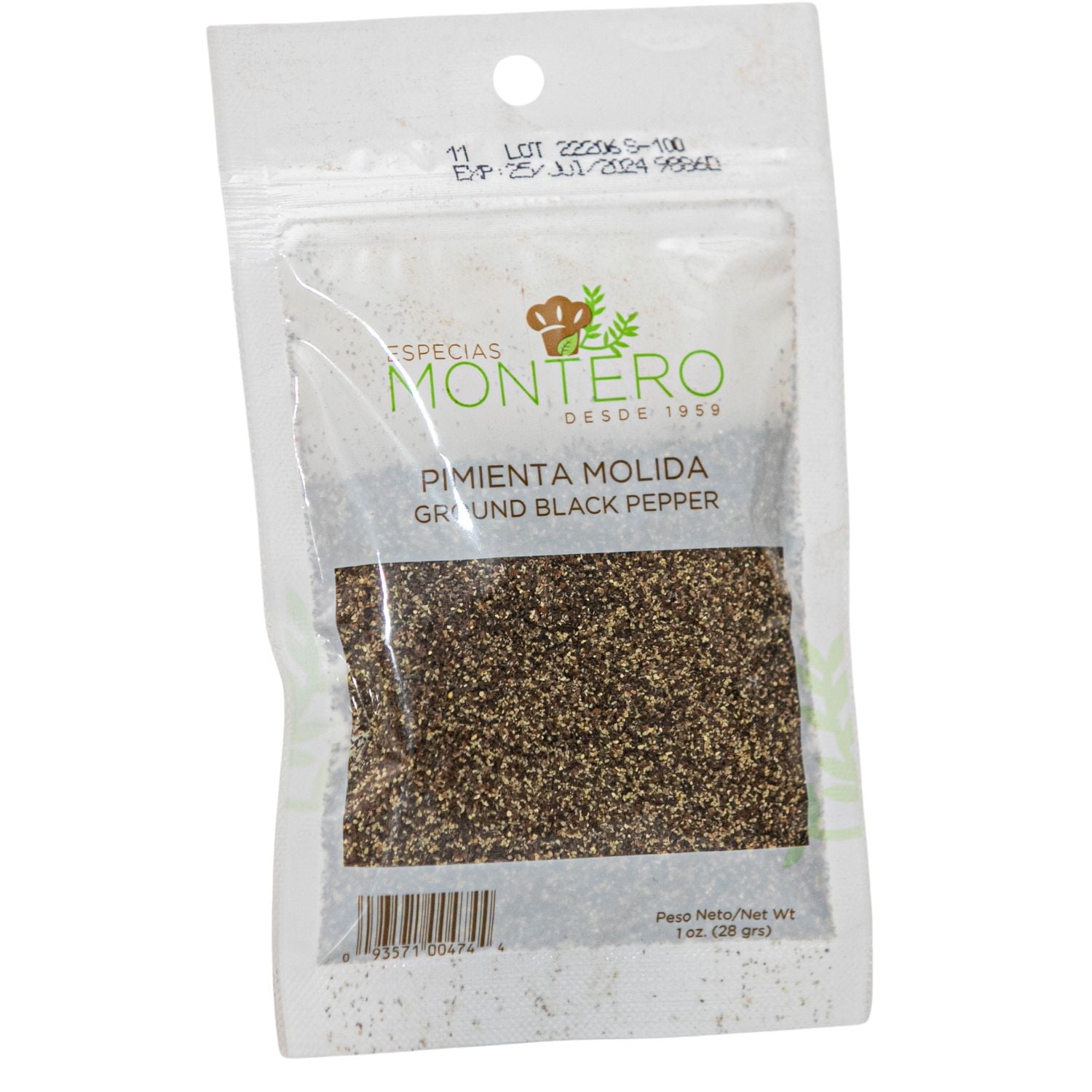 Pimienta Molida, Especias Montero, Kosher, Spice, 30grs, Single Item