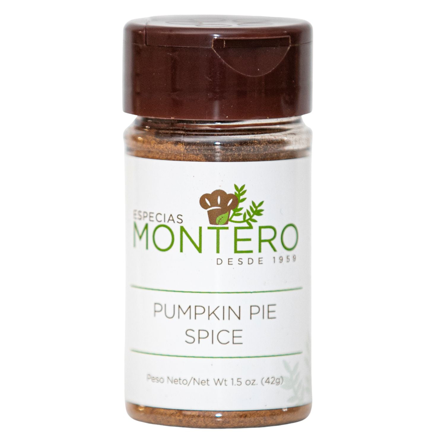 Pumpkin Pie Spice, Especias Montero, Mezcla de Especias, 1.5 oz., Single Item
