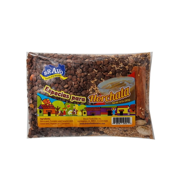 Bravo Foods USA Salvadorea Horchata Drink Mix Traditional Cinnamon Vanilla Flavor Powder 10oz
