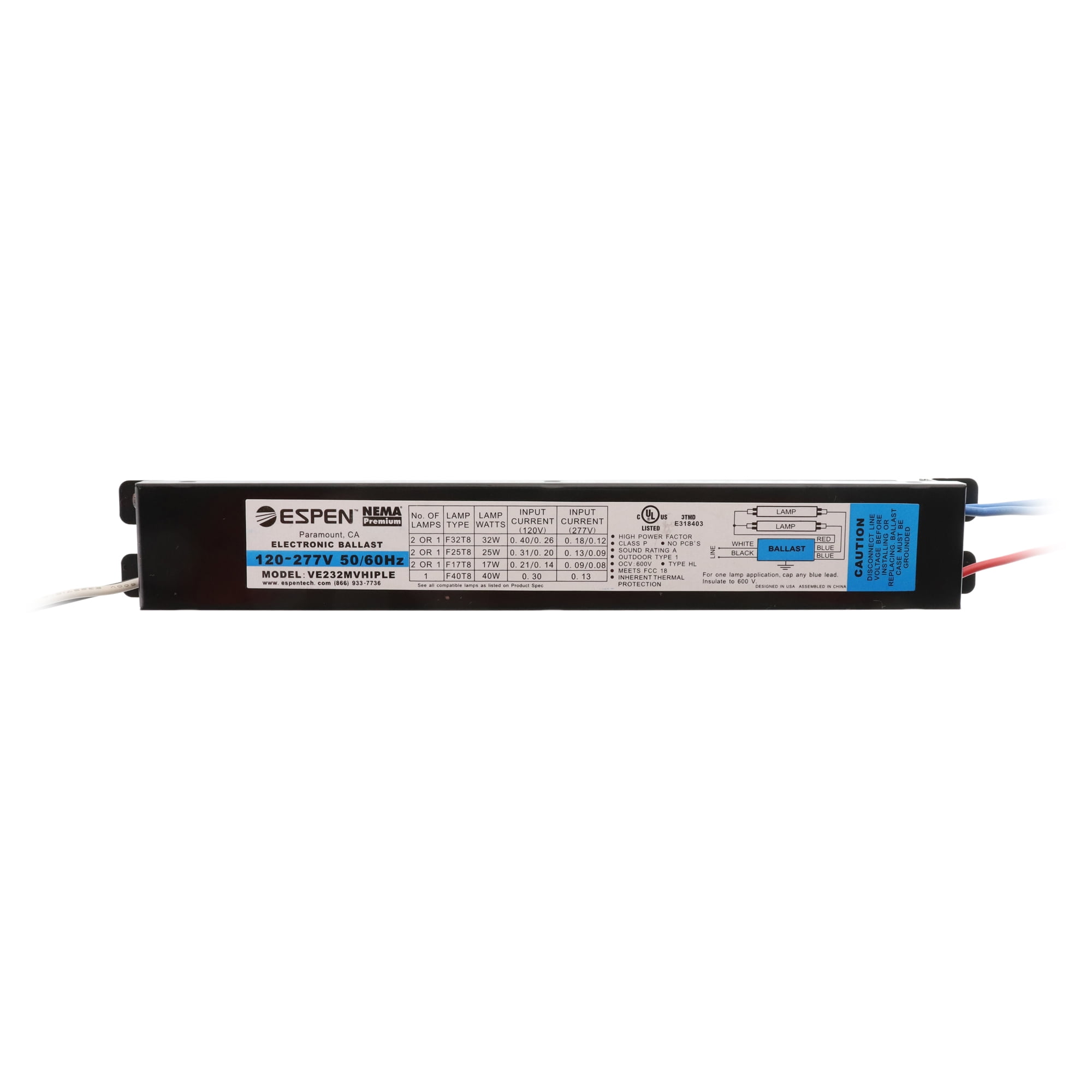 Espen clearance electronic ballast