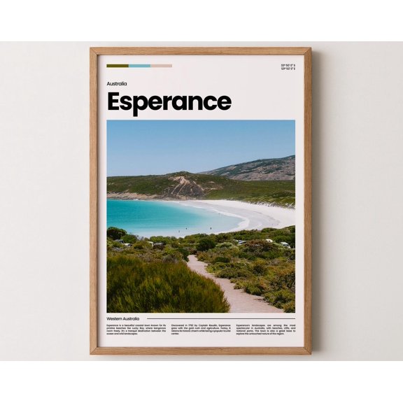 Esperance Poster, Esperance Print, Esperance Photo, Esperance Art, Australia Poster, Australia Print, Travel Poster Gift, 24x36 UNFRAMED