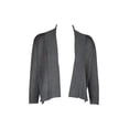 thumbnail image 1 of Esperanza Open Front 3/4 Sleeve Cropped Rayon Cardigan-GREY / XL, 1 of 19