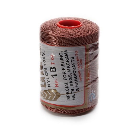 Espiga No.18-100% Nylon Omega String Cord for Knitting and Crochet - 46 Chesnut